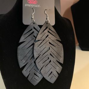 Black Feather Earrings
